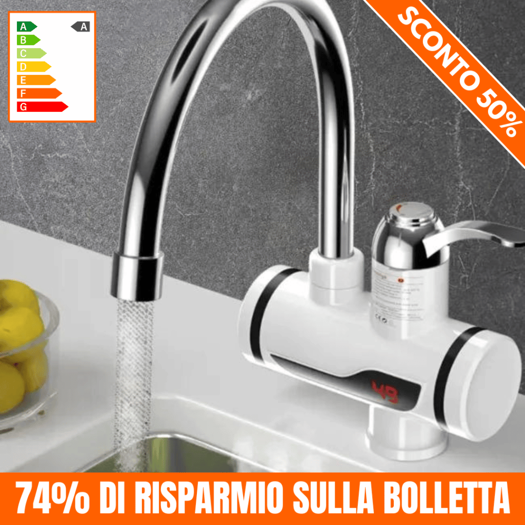 Rubinetto elettrico acqua calda