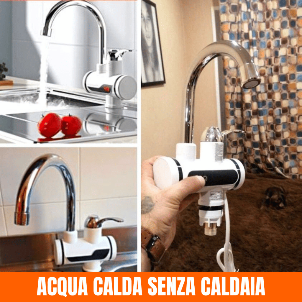 acqua calda rubinetto elettrico